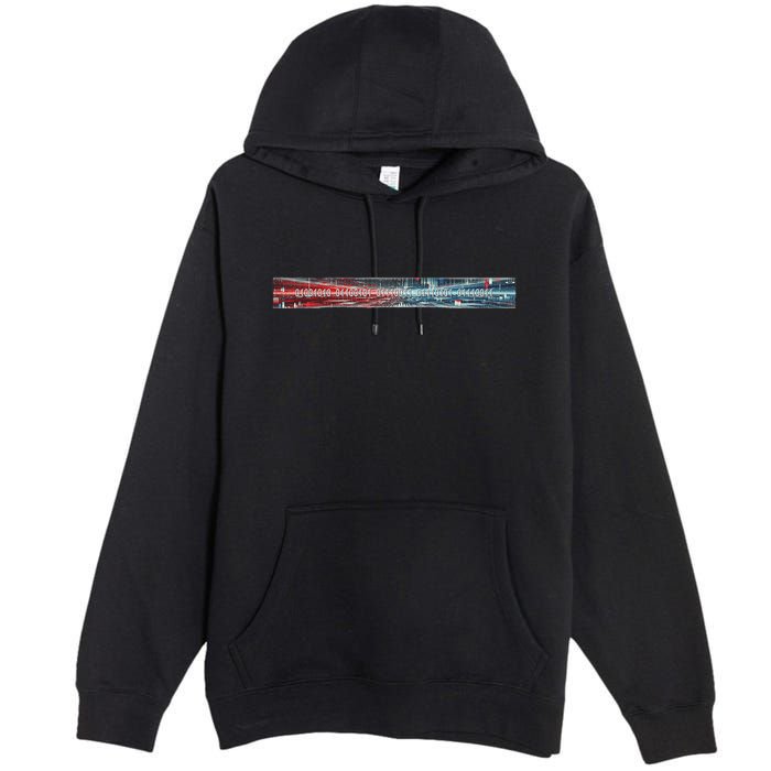 Binary Code Hidden Message Premium Pullover Hoodie