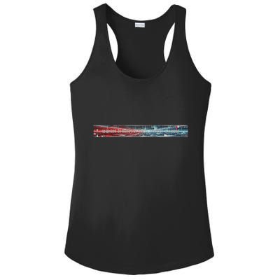 Binary Code Hidden Message Ladies PosiCharge Competitor Racerback Tank