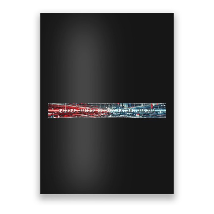Binary Code Hidden Message Poster