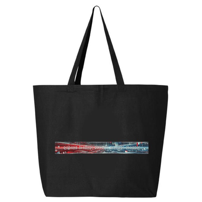 Binary Code Hidden Message 25L Jumbo Tote