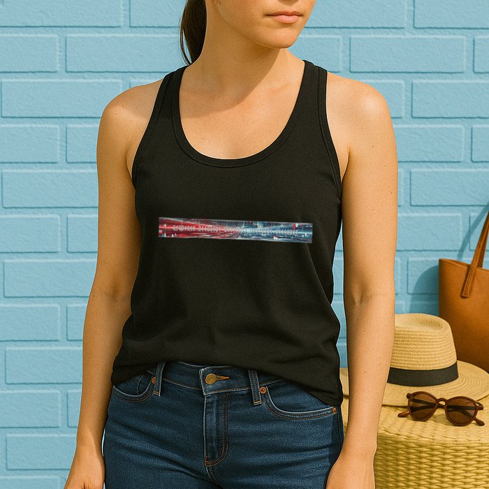 Binary Code Hidden Message Womens Tank Top
