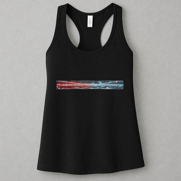 Binary Code Hidden Message Womens Tank Top