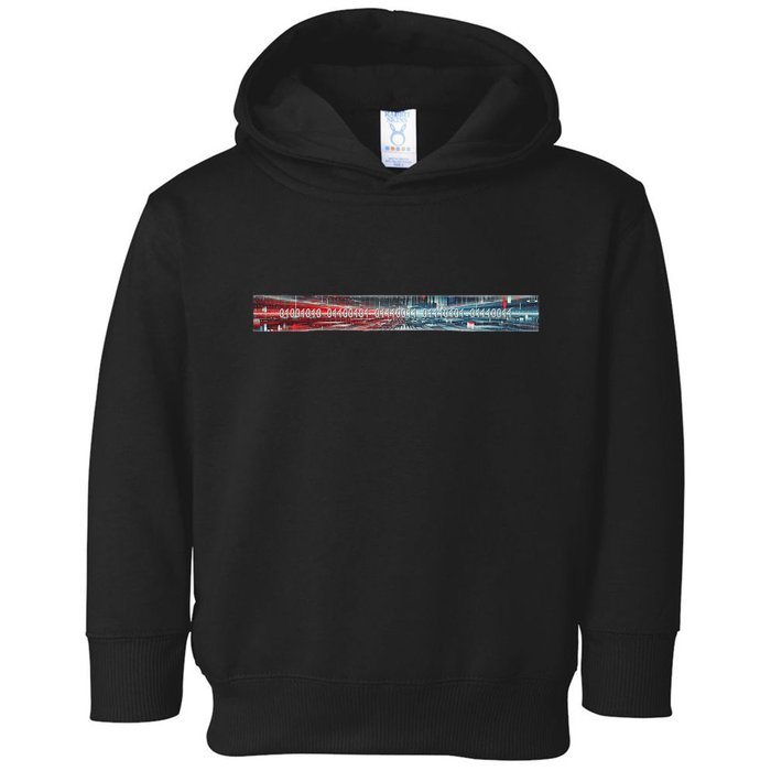 Binary Code Hidden Message Toddler Hoodie