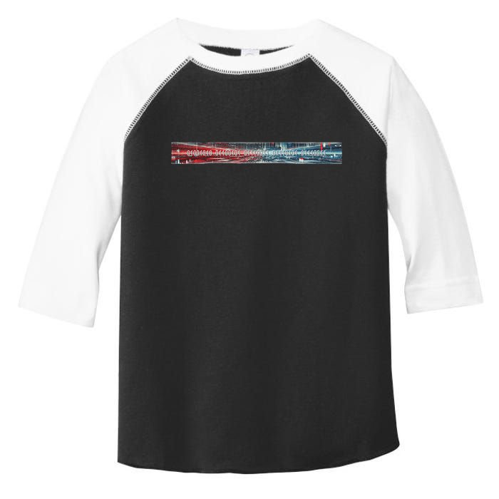 Binary Code Hidden Message Toddler Fine Jersey T-Shirt