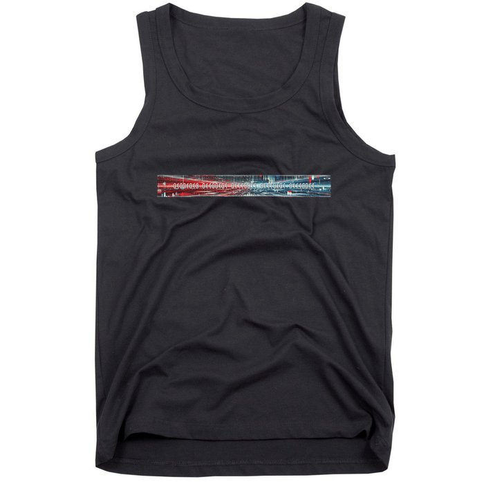 Binary Code Hidden Message Tank Top