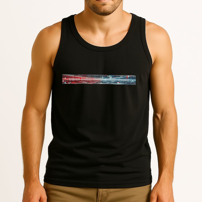 Binary Code Hidden Message Tank Top