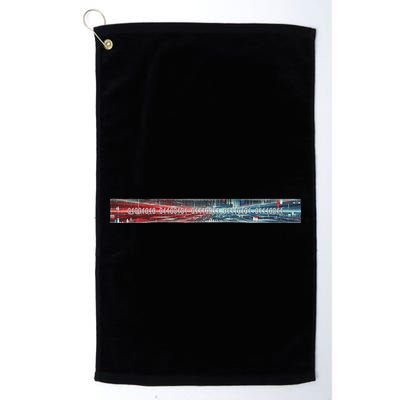 Binary Code Hidden Message Golf Towel