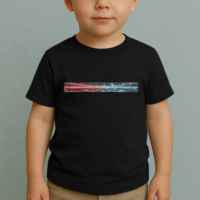 Binary Code Hidden Message Toddler T-Shirt