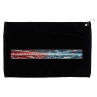 Binary Code Hidden Message Grommeted Golf Towel