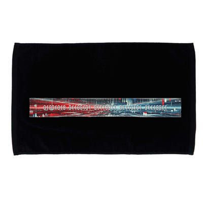 Binary Code Hidden Message Microfiber Hand Towel