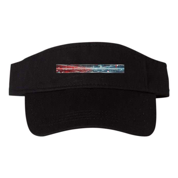 Binary Code Hidden Message Valucap Bio-Washed Visor
