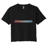 Binary Code Hidden Message Crop Top