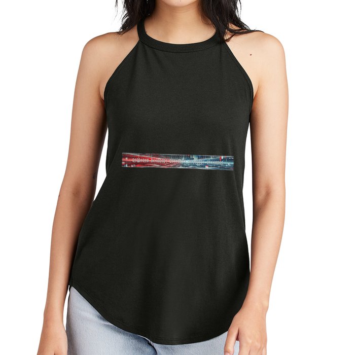 Binary Code Hidden Message Women's Perfect Tri Rocker Tank