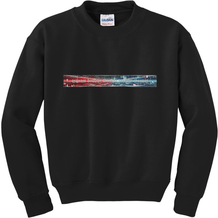Binary Code Hidden Message Kids Sweatshirt