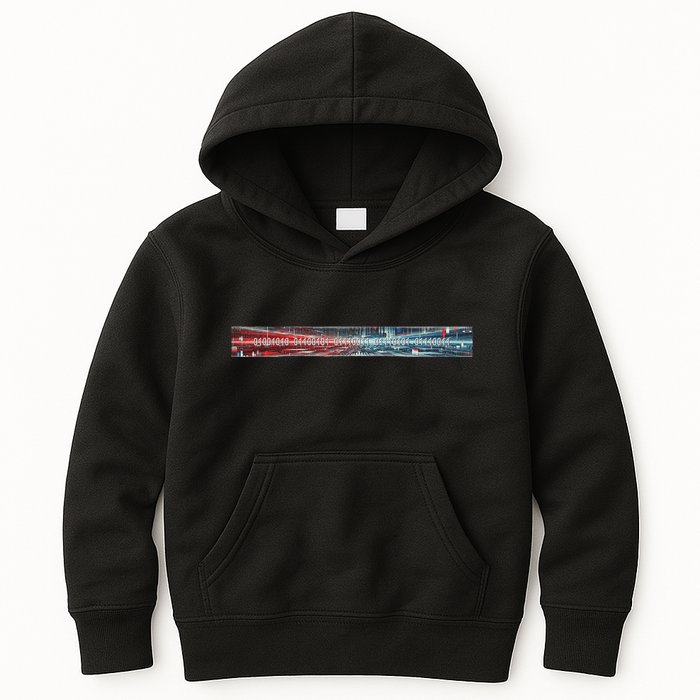 Binary Code Hidden Message Kids Hoodie
