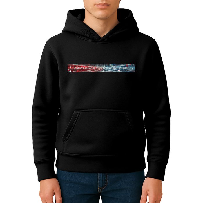Binary Code Hidden Message Kids Hoodie