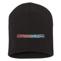 Binary Code Hidden Message Short Acrylic Beanie