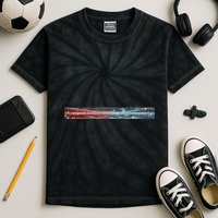 Binary Code Hidden Message Kids Tie-Dye T-Shirt