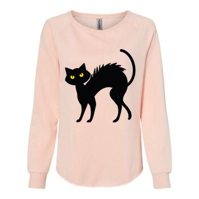 Black Cat Halloween Black Cats Womens California Wash Sweatshirt