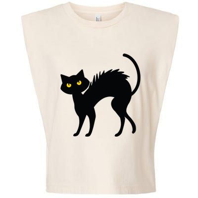 Black Cat Halloween Black Cats Garment-Dyed Women's Muscle Tee