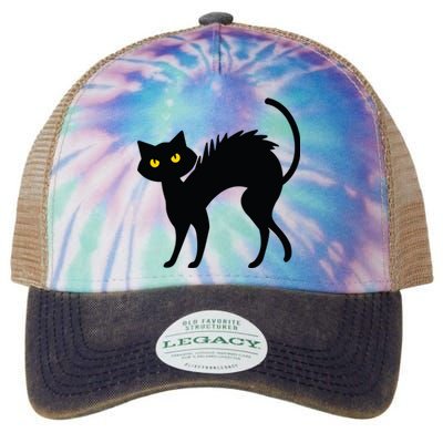 Black Cat Halloween Black Cats Legacy Tie Dye Trucker Hat