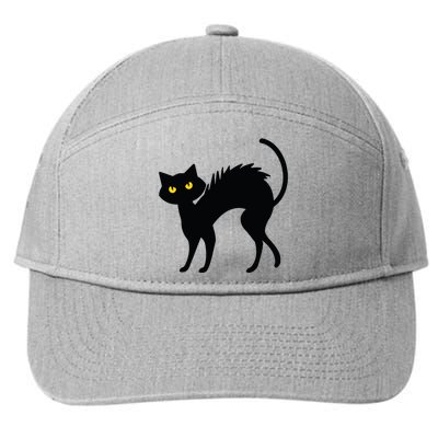 Black Cat Halloween Black Cats 7-Panel Snapback Hat