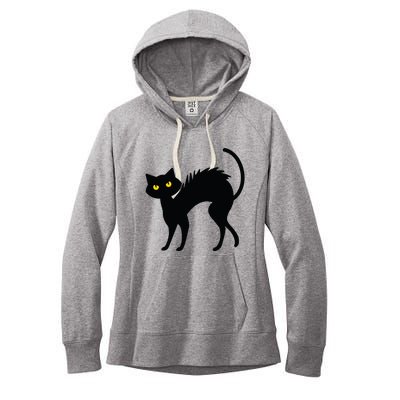 Black Cat Halloween Black Cats Women's Fleece Hoodie