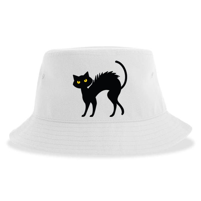 Black Cat Halloween Black Cats Sustainable Bucket Hat