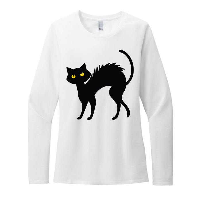 Black Cat Halloween Black Cats Womens CVC Long Sleeve Shirt