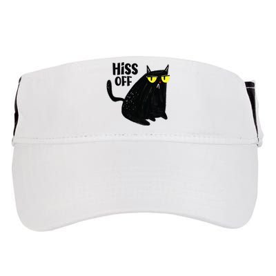 Black Cat Hiss Off For Men Women Meow Cat Gifts Adult Drive Performance Visor