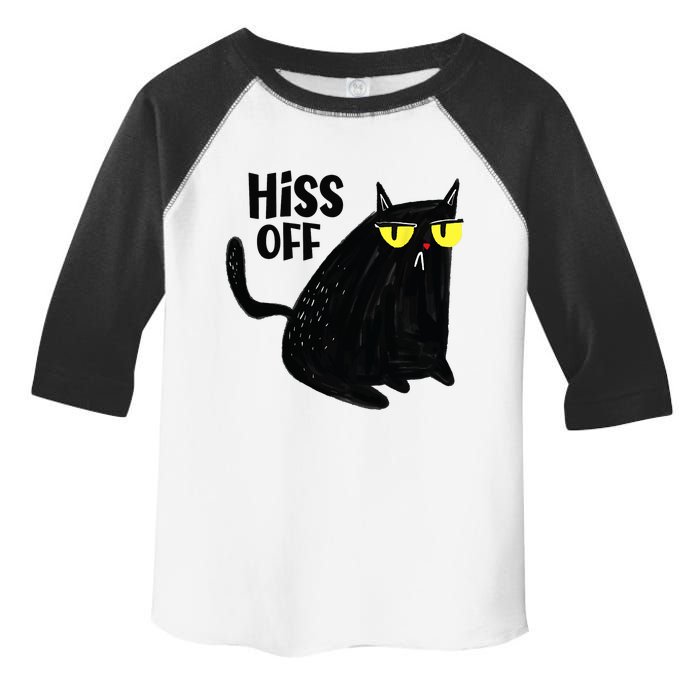 Black Cat Hiss Off For Men Women Meow Cat Gifts Toddler Fine Jersey T-Shirt