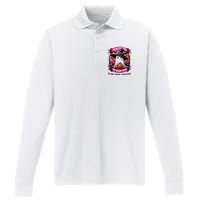 Breast Cancer Halloween In October We Wear Ghost Witch Performance Long Sleeve Polo