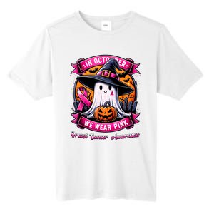 Breast Cancer Halloween In October We Wear Ghost Witch Tall Fusion ChromaSoft Performance T-Shirt