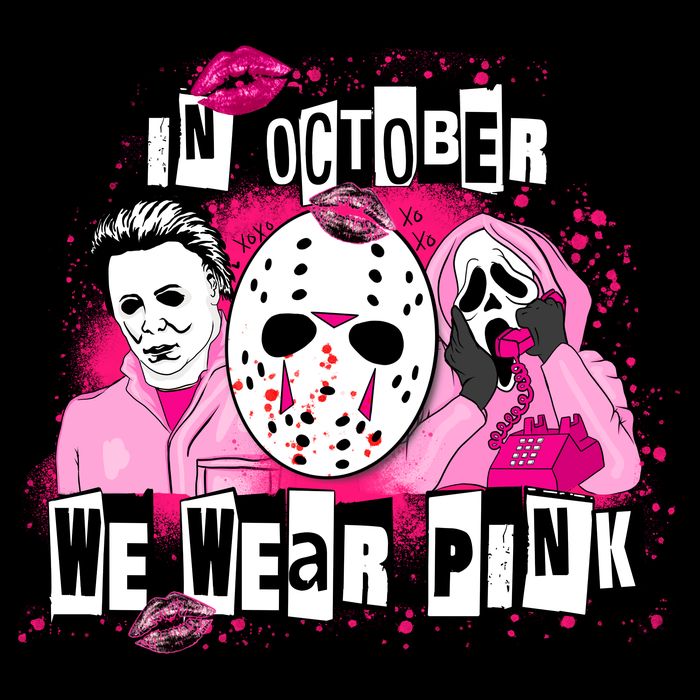 Breast Cancer Horror Movie Characters Halloween 16 in Basic Backpack