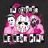Breast Cancer Horror Movie Characters Halloween Trucker Hat