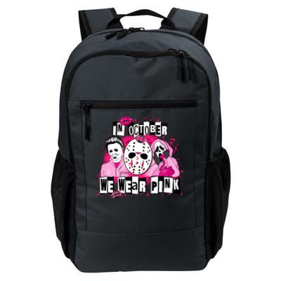 Breast Cancer Horror Movie Characters Halloween Daily Commute Backpack