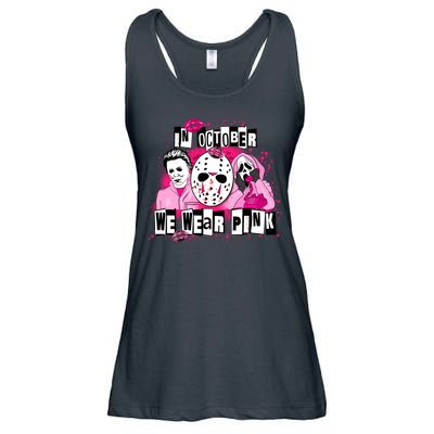 Breast Cancer Horror Movie Characters Halloween Ladies Essential Flowy Tank