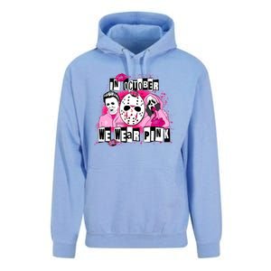 Breast Cancer Horror Movie Characters Halloween Unisex Surf Hoodie