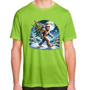 Bigfoot Christmas Holiday Sasquatch Xmas Adult ChromaSoft Performance T-Shirt