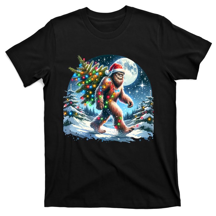 Bigfoot Christmas Holiday Sasquatch Xmas T-Shirt