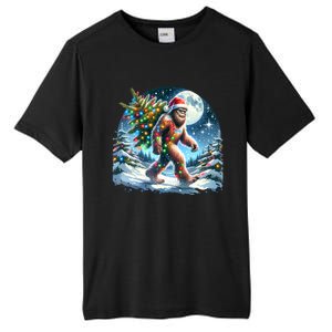 Bigfoot Christmas Holiday Sasquatch Xmas Tall Fusion ChromaSoft Performance T-Shirt