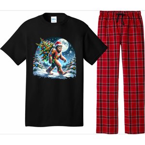 Bigfoot Christmas Holiday Sasquatch Xmas Pajama Set