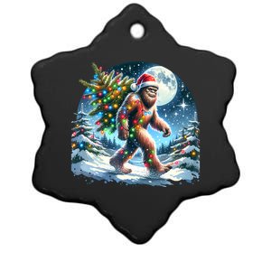 Bigfoot Christmas Holiday Sasquatch Xmas Ceramic Star Ornament