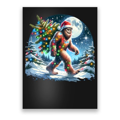 Bigfoot Christmas Holiday Sasquatch Xmas Poster