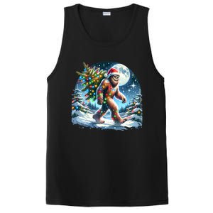 Bigfoot Christmas Holiday Sasquatch Xmas PosiCharge Competitor Tank