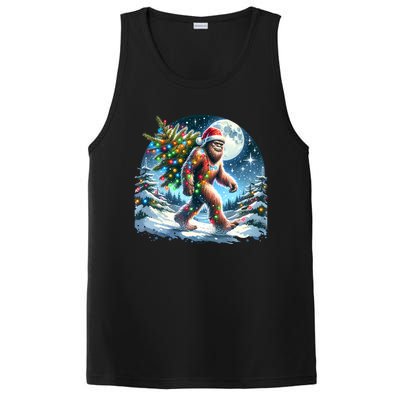 Bigfoot Christmas Holiday Sasquatch Xmas PosiCharge Competitor Tank