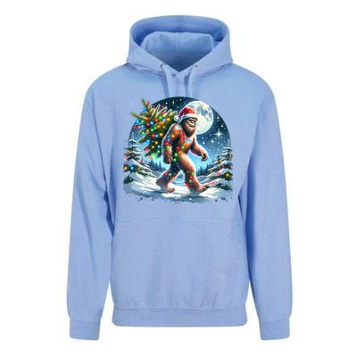 Bigfoot Christmas Holiday Sasquatch Xmas Unisex Surf Hoodie