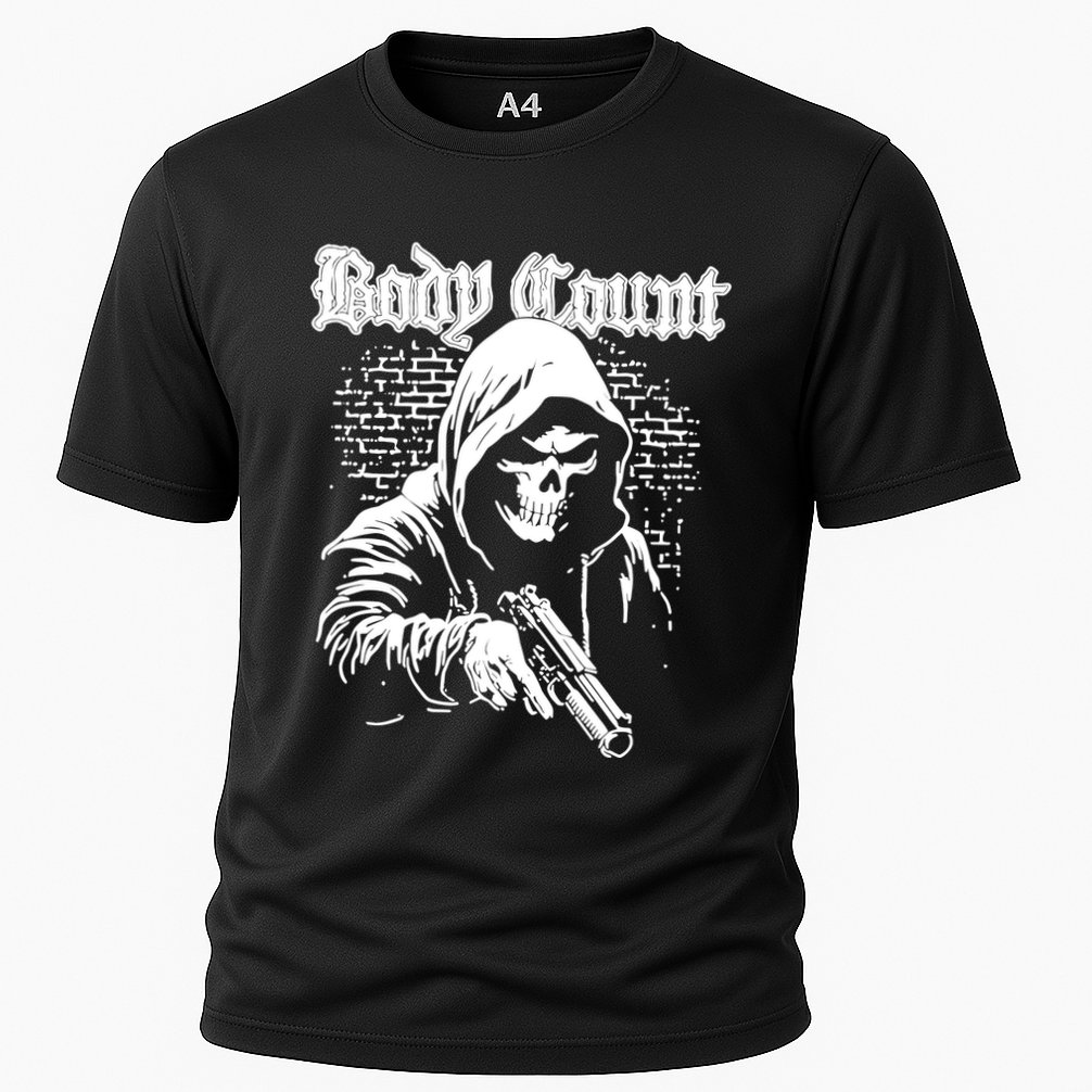 Body Count Hooded Skull Cooling Performance Crew T-Shirt