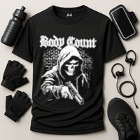 Body Count Hooded Skull Cooling Performance Crew T-Shirt