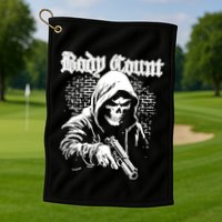 Body Count Hooded Skull Golf Towel